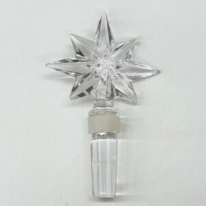 Waterford Crystal 8 Point Star Decanter Stopper Replacement Signed VTG Ireland